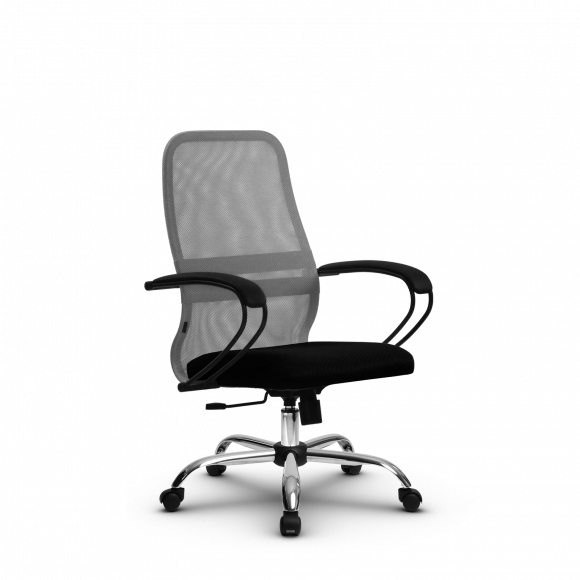 Кресло Metta SU-CP-8 светло-серое/черное Ch