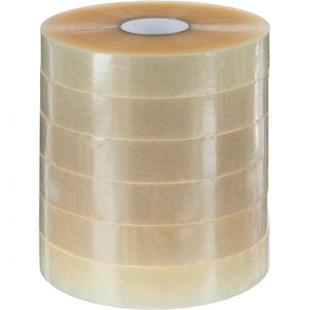 Клейкая лента упаковочная 48ммх990мх45мкм, прозрачная 6 шт/уп(белая втулка)