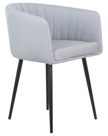Стул обеденный DOBRIN ALINA, серо-голубая ткань (LAR-106D-23)