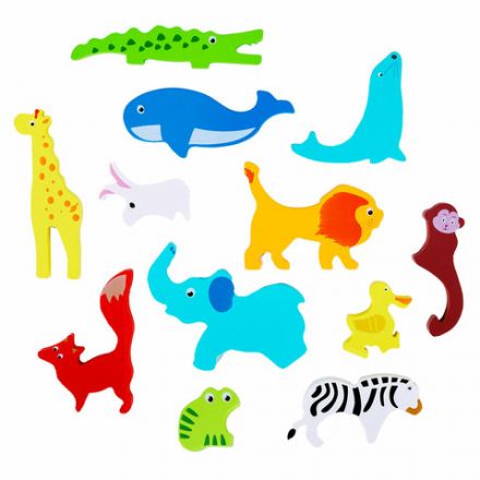 Пазл деревянный развивающий для детей "Дикие животные", 17х17 см, BRAUBERG KIDS, 665250 Пазл деревянный развивающий для детей "Дикие животные", 17х17 см, BRAUBERG KIDS, 665250