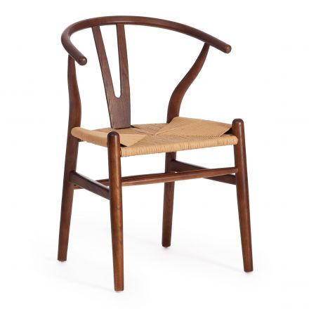 Стул Wishbone/Вишбон (мод.CB2212) / 1 шт. в упаковке дерево вяз, 57*50.5*79.5, Темный Орех (№5)