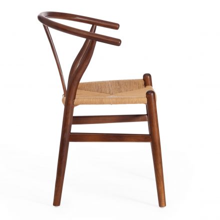 Стул Wishbone/Вишбон (мод.CB2212) / 1 шт. в упаковке дерево вяз, 57*50.5*79.5, Темный Орех (№5)