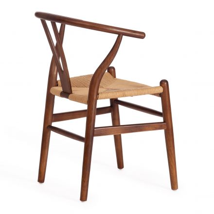 Стул Wishbone/Вишбон (мод.CB2212) / 1 шт. в упаковке дерево вяз, 57*50.5*79.5, Темный Орех (№5)