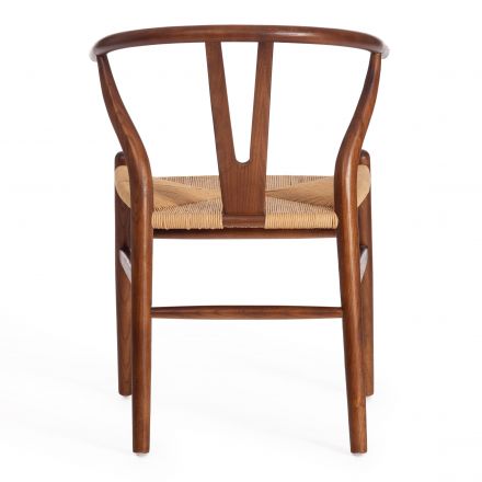 Стул Wishbone/Вишбон (мод.CB2212) / 1 шт. в упаковке дерево вяз, 57*50.5*79.5, Темный Орех (№5)