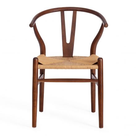 Стул Wishbone/Вишбон (мод.CB2212) / 1 шт. в упаковке дерево вяз, 57*50.5*79.5, Темный Орех (№5)