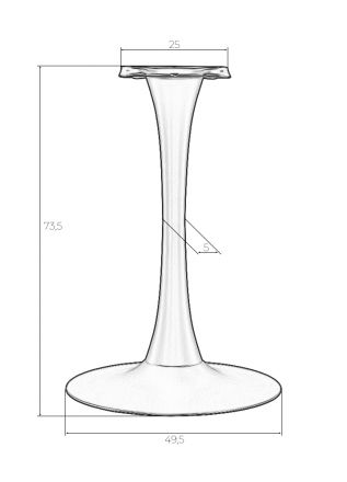 Подстолье обеденное DOBRIN JIM BLACK Подстолье обеденное DOBRIN JIM BLACK