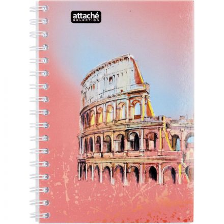 Бизнес-тетрадь А6,80л,кл,бок.греб,карт+УФлак Attache Selection TravelItaly Бизнес-тетрадь А6,80л,кл,бок.греб,карт+УФлак Attache Selection TravelItaly
