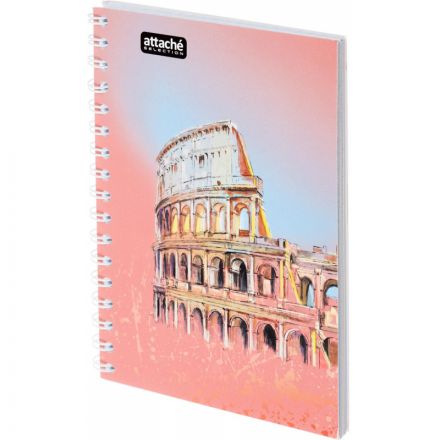 Бизнес-тетрадь А6,80л,кл,бок.греб,карт+УФлак Attache Selection TravelItaly Бизнес-тетрадь А6,80л,кл,бок.греб,карт+УФлак Attache Selection TravelItaly