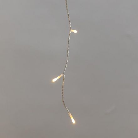 Электрогирлянда АЙСИКЛ (бахрома) 25х0,6м, IP44, 588LED Теп бел  255-596