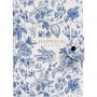 Бизнес-тетрадь Infolio 14x20см 96л клетка спираль Счастье,голуб I1673/blue