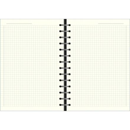 Бизнес-тетрадь Infolio 14x20см 96л клетка спираль Счастье,голуб I1673/blue
