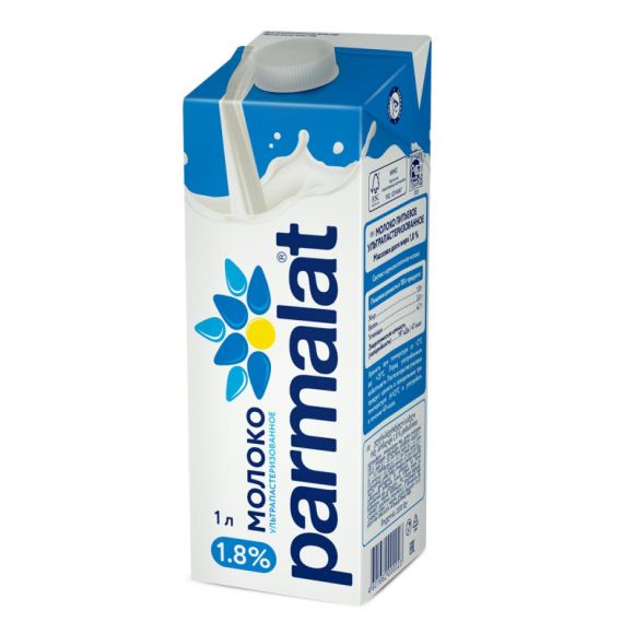 Молоко Parmalat  1,8% 1л