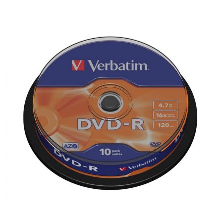 Носители информации DVD-R, 16x, Verbatim Azo Matt Silver, Cake/10, 43523 Носители информации DVD-R, 16x, Verbatim Azo Matt Silver, Cake/10, 43523