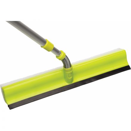 Комплект для мытья стекол Home Queen (сгон (склиз) 27 см, губка, ручка телескопическая 40-73 см)