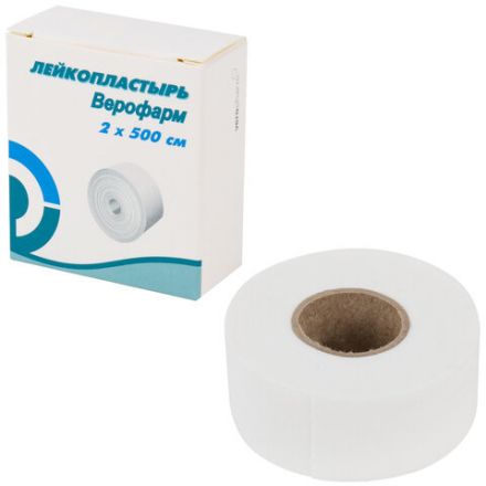 Лейкопластырь рулонный ВЕРОФАРМ, 2х500 см, тканевая основа, картонная коробка, 20024108 Лейкопластырь рулонный ВЕРОФАРМ, 2х500 см, тканевая основа, картонная коробка, 20024108