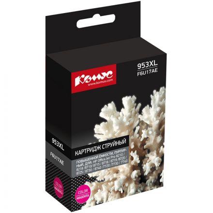 Картридж струйный КОМУС 953XL F6U17AE пурп. пов.емк. HP OJ Pro 8210/8720