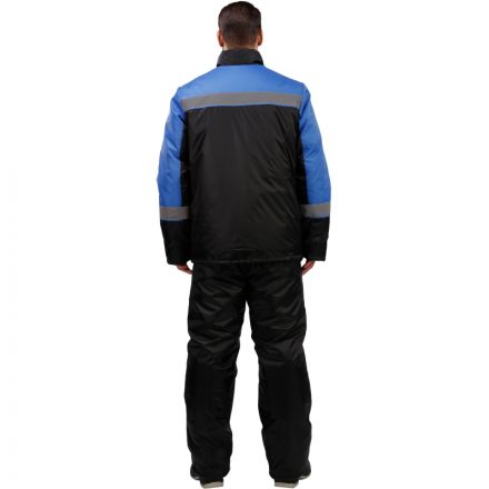 Куртка рабочая зимняя утепленная з38-КУ голубая/черн (р.56-58) 170-176