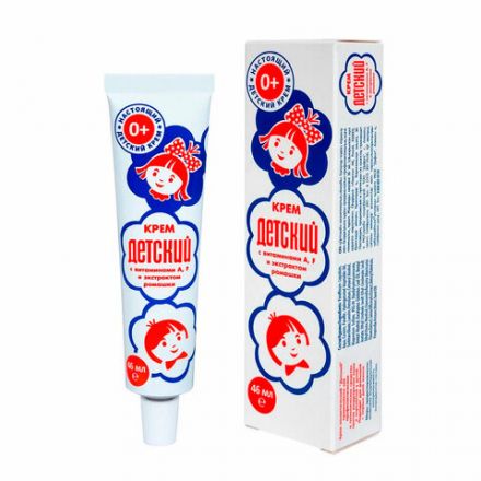 Крем с витаминами A, F и экстрактом ромашки 46 мл, "ДЕТСКИЙ", 591 Крем с витаминами A, F и экстрактом ромашки 46 мл, "ДЕТСКИЙ", 591