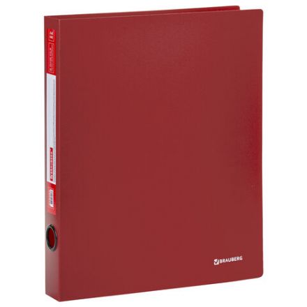 Папка на 2 кольцах BRAUBERG "Стандарт", 40 мм, красная, до 300 листов, 0,9 мм, 270480 Папка на 2 кольцах BRAUBERG "Стандарт", 40 мм, красная, до 300 листов, 0,9 мм, 270480
