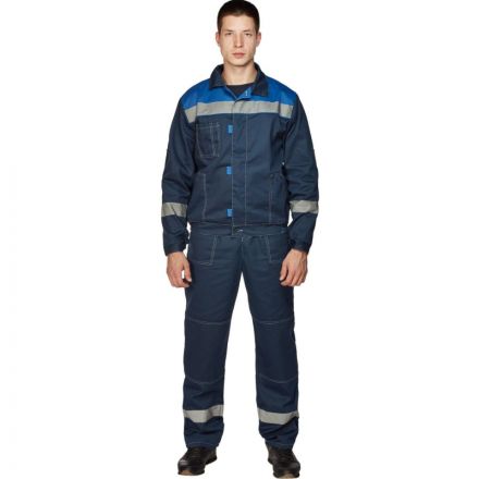 Костюм рабочий летний муж. л20-КБР син/вас (р.48-50) 170-176