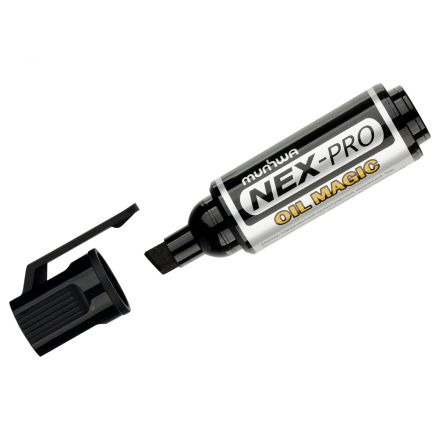 Маркер перманентный промышленный MunHwa «Nex-Pro Oil Magic» черный, скошенный, 7мм