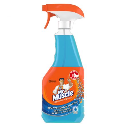 Средство для мытья стекол и др. поверхностей Mr. Muscle "После дождя" с изопроп.спиртом, 530мл, с курком Средство для мытья стекол и др. поверхностей Mr. Muscle "После дождя" с изопроп.спиртом, 530мл, с курком