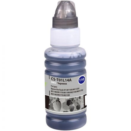 Чернила Cactus CS-T01L14A 110S BK чер. 70мл для Epson M1100/M1170/M2170 Чернила Cactus CS-T01L14A 110S BK чер. 70мл для Epson M1100/M1170/M2170