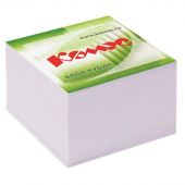 Блок для записей КОМУС на склейке 9х9х5 белый блок 100 г, 100 Блок для записей КОМУС на склейке 9х9х5 белый блок 100 г, 100