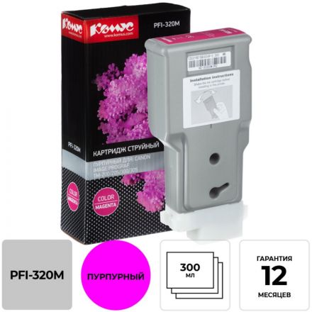 Картридж струйный Комус PFI-320M (2892C001) пур. для TM-200/205/300/305 Картридж струйный Комус PFI-320M (2892C001) пур. для TM-200/205/300/305