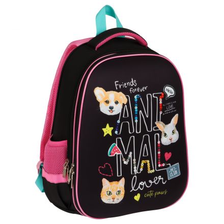 Ранец ArtSpace School Friend "Cute Friends" 39*30*18см, 2 отделения, 2 кармана, анатомическая спинка Ранец ArtSpace School Friend "Cute Friends" 39*30*18см, 2 отделения, 2 кармана, анатомическая спинка