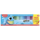 Фломастеры MAPED COLOR'PEPS "Ocean", 48 цветов, смываемые, вентилируемый колпачок, 845727 Фломастеры MAPED COLOR'PEPS "Ocean", 48 цветов, смываемые, вентилируемый колпачок, 845727
