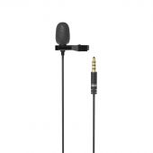 Микрофон RITMIX RCM-110 Black, петличный, всенапр, кабель 2м, Jack 3.5