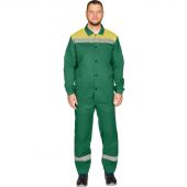 Костюм рабочий летний муж. л16-КБР с СОП зел/желт (р.48-50) 182-188