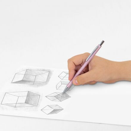 Карандаш механический 0,5 мм + грифели HB 12 штук на блистере, BRAUBERG "ROSE PINK", 181971 Карандаш механический 0,5 мм + грифели HB 12 штук на блистере, BRAUBERG "ROSE PINK", 181971