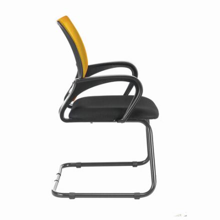 Кресло для приемных и переговорных BRABIX "Fly CF-100", оранжевое/черное, 532088 Кресло для приемных и переговорных BRABIX "Fly CF-100", оранжевое/черное, 532088