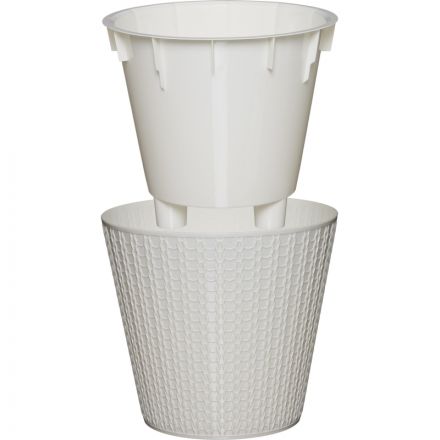 Горшок д/цветов Velvet D330мм, 16л на колесиках (светло-беж),221600525 Горшок д/цветов Velvet D330мм, 16л на колесиках (светло-беж),221600525