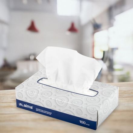 Салфетки косметические 100 штук в картонном боксе, 2-слойные, LAIMA/ЛАЙМА, 19,5х20 см, 126909 Салфетки косметические 100 штук в картонном боксе, 2-слойные, LAIMA/ЛАЙМА, 19,5х20 см, 126909
