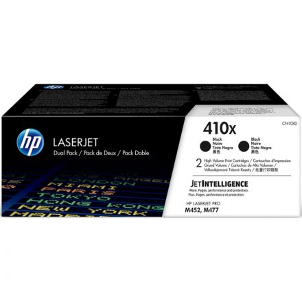 Картридж лазерный HP 410X CF410XD чер. пов.емк. для CLJ Pro M452(2шт/уп)