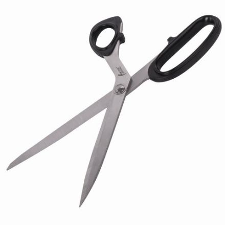 Ножницы портновские ОСТРОВ СОКРОВИЩ "КЛАССИК", 250 мм, черные, блистер, 237453