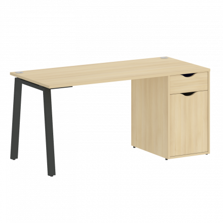 Home Office Стол письменный VR.SP-3-158.1.A Акация/Антрацит металл 1580*720*750 Home Office Стол письменный VR.SP-3-158.1.A Акация/Антрацит металл 1580*720*750