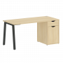 Home Office Стол письменный VR.SP-3-158.1.A Акация/Антрацит металл 1580*720*750