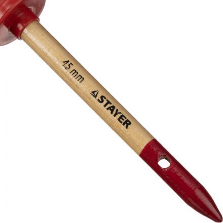 Кисть круглая STAYER MASTER, светлая натурал. щетина, №12 x45мм  0141-45