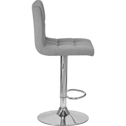 Стул барный LO_DOBRIN CANDY LM-5006_CH-M_V-MJ9-75 серый велюр