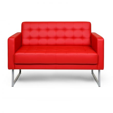 Диван двухместный Chairman ВАРНА 1360х800х840 к/з Euroline 9100