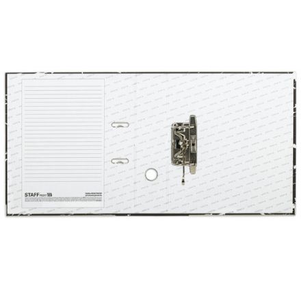 Папка-регистратор STAFF "Profit" с мраморным покрытием, 75 мм, с уголком, черная, СЪЕМНЫЙ МЕХАНИЗМ, 272009 Папка-регистратор STAFF "Profit" с мраморным покрытием, 75 мм, с уголком, черная, СЪЕМНЫЙ МЕХАНИЗМ, 272009