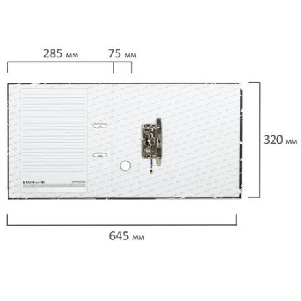 Папка-регистратор STAFF "Profit" с мраморным покрытием, 75 мм, с уголком, черная, СЪЕМНЫЙ МЕХАНИЗМ, 272009 Папка-регистратор STAFF "Profit" с мраморным покрытием, 75 мм, с уголком, черная, СЪЕМНЫЙ МЕХАНИЗМ, 272009