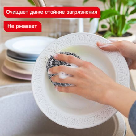 Губка (мочалка) металлическая спиральная 15 г, для посуды, гриля, плиты, LAIMA (ЛАЙМА), 700061 Губка (мочалка) металлическая спиральная 15 г, для посуды, гриля, плиты, LAIMA (ЛАЙМА), 700061
