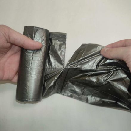 Мешки для мусора, 60 л, черные, в рулоне 20 шт., ПНД, 7 мкм, 60х70 см, эконом, КБ, "ЭкоДом", 1749