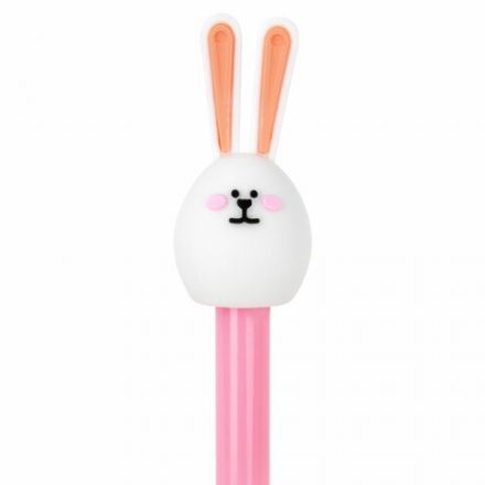 Ручка с топпером шариковая ЮНЛАНДИЯ "Ушастый зайка", корпус ассорти, СИНЯЯ, пишущий узел 0,7 мм, 143782 Ручка с топпером шариковая ЮНЛАНДИЯ "Ушастый зайка", корпус ассорти, СИНЯЯ, пишущий узел 0,7 мм, 143782