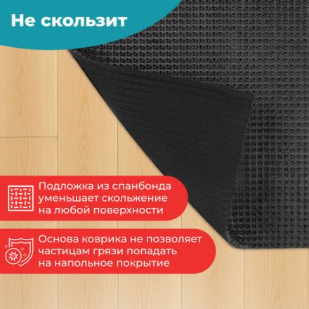 Коврик придверный 60х90 см, ГРАФИТ пластиковый грязезащитный, толщина 10 мм, "ТРАВКА", PRIMILA (ПРИМИЛА), 701068 Коврик придверный 60х90 см, ГРАФИТ пластиковый грязезащитный, толщина 10 мм, "ТРАВКА", PRIMILA (ПРИМИЛА), 701068